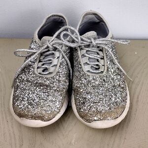 Silver Sparkly Tennis Shoes
